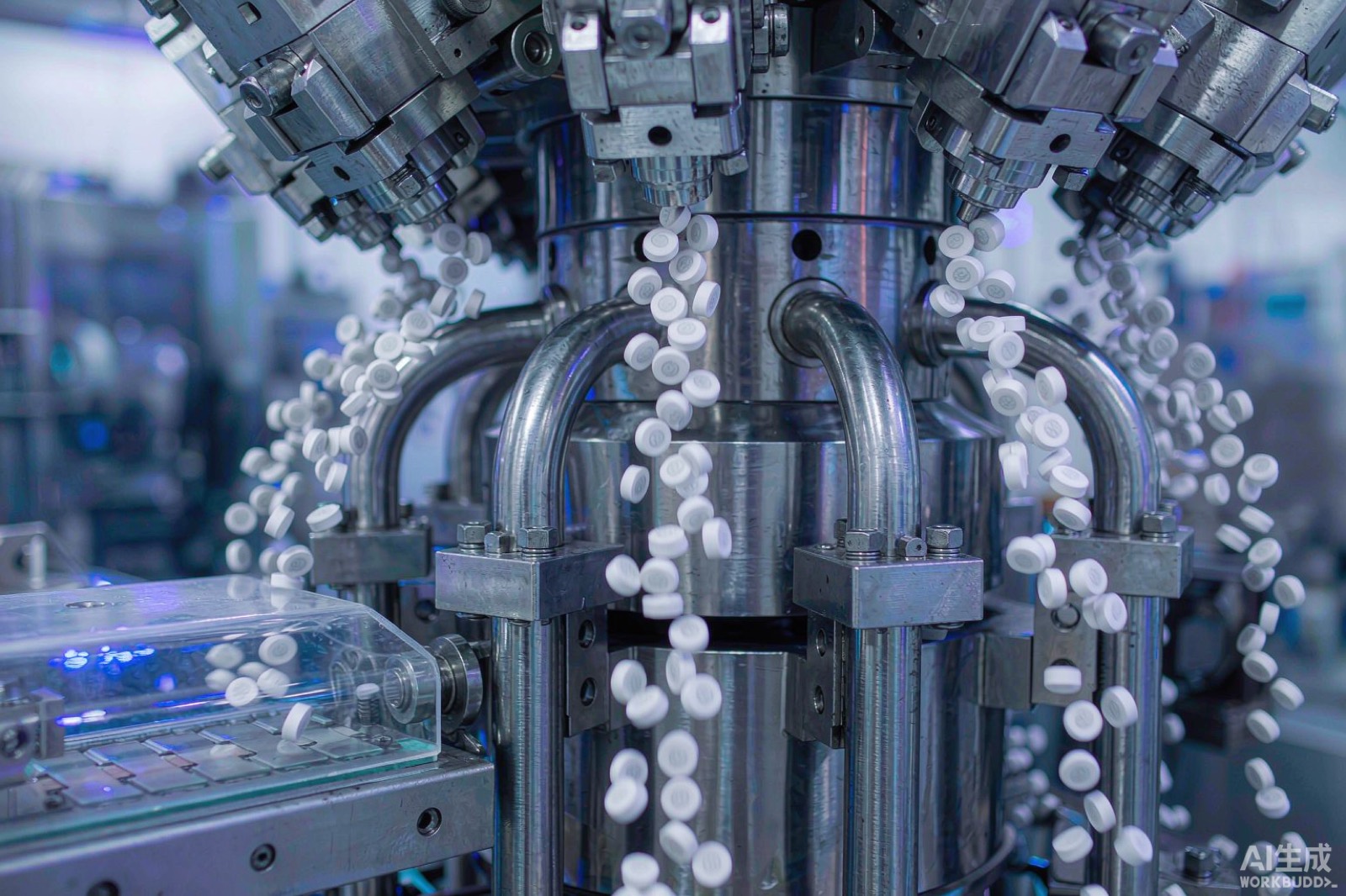 Tablet press running extended-release matrix tablets